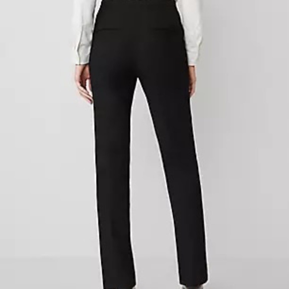 Ann Taylor The Straight Pant in Black Bi-Stretch, Size 2, NWT - Picture 2 of 11